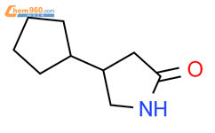 4-环戊基-2-吡咯烷酮结构式图片|271580-00-8结构式图片