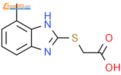 Acetic acid, 2-[(7-methyl-1H-benzimidazol-2-yl)thio]-结构式图片|27231-34-1结构式图片