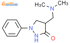 3-Pyrazolidinone, 4-[(dimethylamino)methyl]-1-phenyl-结构式图片|27316-21-8结构式图片