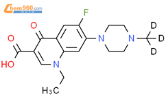Pefloxacin-d3结构式图片|2733455-58-6结构式图片