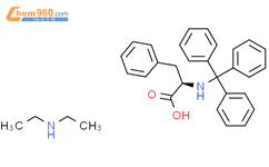 N-乙基-乙胺与N-(三苯基甲基)-D-苯丙氨酸的化合物结构式图片|273747-93-6结构式图片