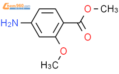 2-甲氧基-4-氨基苯甲酸甲酯结构式图片|27492-84-8结构式图片