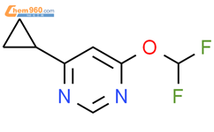 4-环丙基-6-(二氟甲氧基)-嘧啶结构式图片|2750602-54-9结构式图片