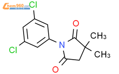 2,5-Pyrrolidinedione, 1-(3,5-dichlorophenyl)-3,3-dimethyl-结构式图片|27746-62-9结构式图片