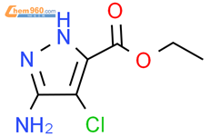 3-氨基-4-氯-1H-吡唑-5-甲酸乙酯结构式图片|2793433-51-7结构式图片