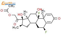双氟美松醋酸酯结构式图片|2823-42-9结构式图片