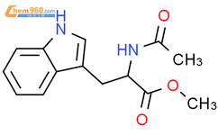 N-乙酰-L-色氨酸甲酯结构式图片|2824-57-9结构式图片