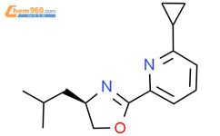 (R)-2-(6-环丙基吡啶-2-基)-4-异丁基-4,5-二氢恶唑结构式图片|2828438-72-6结构式图片
