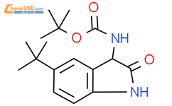 (5-(叔丁基)-2-氧代吲哚啉-3-基)氨基甲酸叔丁酯结构式图片|2828439-47-8结构式图片
