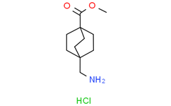 双环[2.2.2]​辛烷-​1-​羧酸，4-​（氨基甲基）-盐酸甲酯（1:1）结构式图片|28345-57-5结构式图片