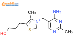 Thiazolium,3-[(4-amino-2-methyl-5-pyrimidinyl)methyl]-5-(3-hydroxypropyl)-4-methyl-结构式图片|28346-02-3结构式图片