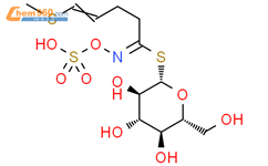 b-D-吡喃葡萄糖，1-硫代-，1-[5-（甲硫基）-N-（磺酰氧基）-4-戊烯酰胺]结构式图片|28463-23-2结构式图片