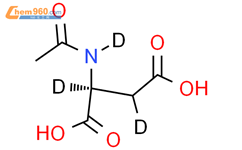 N-Acetyl-L-aspartic Acid-d3结构式图片|284665-15-2结构式图片