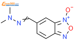 2,1,3-Benzoxadiazole-5-carboxaldehyde, 2,2-dimethylhydrazone 3-oxide结构式图片|284665-30-1结构式图片