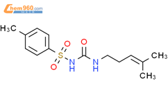 Benzenesulfonamide,4-methyl-N-[[(4-methyl-3-penten-1-yl)amino]carbonyl]-结构式图片|28490-23-5结构式图片