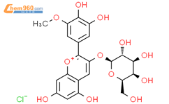 氯化矮牵牛素半乳糖苷结构式图片|28500-02-9结构式图片