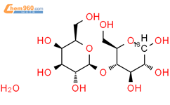 [1-13Cglc]乳糖一水合物结构式图片|287100-62-3结构式图片