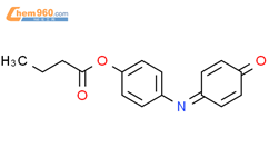 Butanoic acid,4-[(4-oxo-2,5-cyclohexadien-1-ylidene)amino]phenyl ester结构式图片|28737-22-6结构式图片