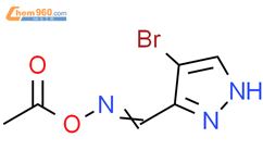 1H-Pyrazole-3-carboxaldehyde, 4-bromo-, O-acetyloxime结构式图片|287979-21-9结构式图片