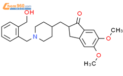 1H-Inden-1-one,2,3-dihydro-2-[[1-[[2-(hydroxymethyl)phenyl]methyl]-4-piperidinyl]methyl]-5,6-dimethoxy-结构式图片|290308-72-4结构式图片