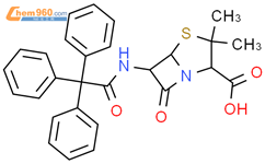 4-Thia-1-azabicyclo[3.2.0]heptane-2-carboxylicacid, 3,3-dimethyl-7-oxo-6-[(triphenylacetyl)amino]-, (2S,5R,6R)- (9CI)结构式图片|2922-82-9结构式图片
