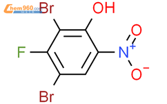2,4 -二溴-3 -氟-6 -硝基苯酚结构式图片|2924-30-3结构式图片
