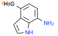 (9ci)-4-甲基-1H-吲哚-7-胺结构式图片|292636-15-8结构式图片