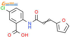 5-chloro-2-{[(2E)-3-(furan-2-yl)prop-2-enoyl]amino}benzoic acid结构式图片|294892-40-3结构式图片