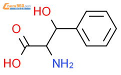 (betaR)-beta-hydroxyphenylalanine结构式图片|29562-33-2结构式图片