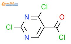 2,4-二氯-5-嘧啶甲酰氯结构式图片|2972-52-3结构式图片