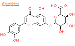 木犀草素-7-葡萄糖醛酸苷结构式图片|29741-10-4结构式图片