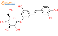 白皮杉醇葡萄糖苷结构式图片|29884-49-9结构式图片
