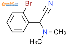 2-(2-溴苯基)-2-(二甲基氨基)乙腈结构式图片|299215-38-6结构式图片