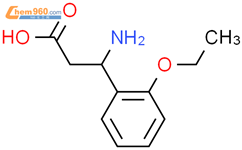 3-氨基-3-(2-乙氧基苯基)丙酸结构式图片|299440-58-7结构式图片