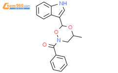[6-(1H-吲哚-3-基)-4-甲基-1,5,2-二恶嗪-2-基]-苯甲酮结构式图片|299918-47-1结构式图片