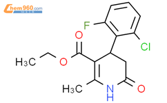 Ethyl 4-(2-chloro-6-fluorophenyl)-2-methyl-6-oxo-1,4,5,6-tetrahydro-3-pyridinecarboxylate结构式图片|299920-90-4结构式图片
