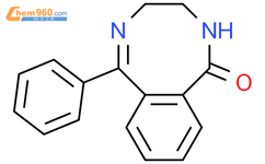 2,5-Benzodiazocin-1(2H)-one, 3,4-dihydro-6-phenyl-结构式图片|3000-04-2结构式图片