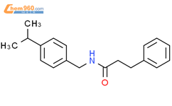 N-[[4-(1-甲基乙基)苯基]甲基]苯丙酰胺结构式图片|300862-83-3结构式图片