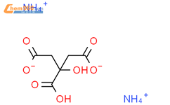 柠檬酸铵结构式图片|3012-65-5结构式图片