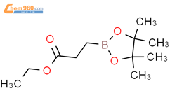 乙基3-(4,4,5,5-四甲基-[1,3,2]二氧杂环戊硼烷-2-基)丙酸酯结构式图片|302577-73-7结构式图片