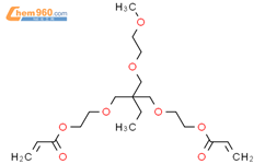 2-Propenoic acid,[2-ethyl-2-[(2-methoxyethoxy)methyl]-1,3-propanediyl]bis(oxy-2,1-ethanediyl)ester (9CI)结构式图片|302911-84-8结构式图片