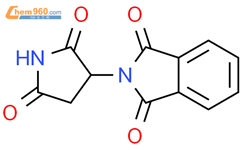 1H-Isoindole-1,3(2H)-dione,2-(2,5-dioxo-3-pyrrolidinyl)-结构式图片|303-16-2结构式图片