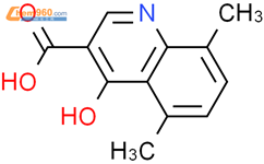 5,8 - 二甲基-4 - 羟基喹啉-3-羧酸结构式图片|303010-02-8结构式图片