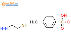 2-氨基乙硫醇 对甲苯磺酸盐结构式图片|3037-04-5结构式图片