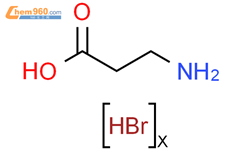 β-丙氨酸 氢溴化物结构式图片|30381-41-0结构式图片