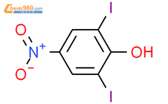 2,6-二碘-4-硝基苯酚结构式图片|305-85-1结构式图片