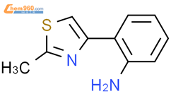 2-(2-甲基-1,3-噻唑-4-基)苯胺结构式图片|305811-38-5结构式图片