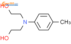 N,N-二羟乙基对甲苯胺结构式图片|3077-12-1结构式图片