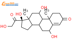 6β-羟基氢化可的松结构式图片|3078-34-0结构式图片