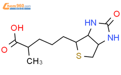1H-噻吩并[3,4-d]咪唑-4-戊酸，六氢-a-甲基-2-氧代-结构式图片|30868-27-0结构式图片